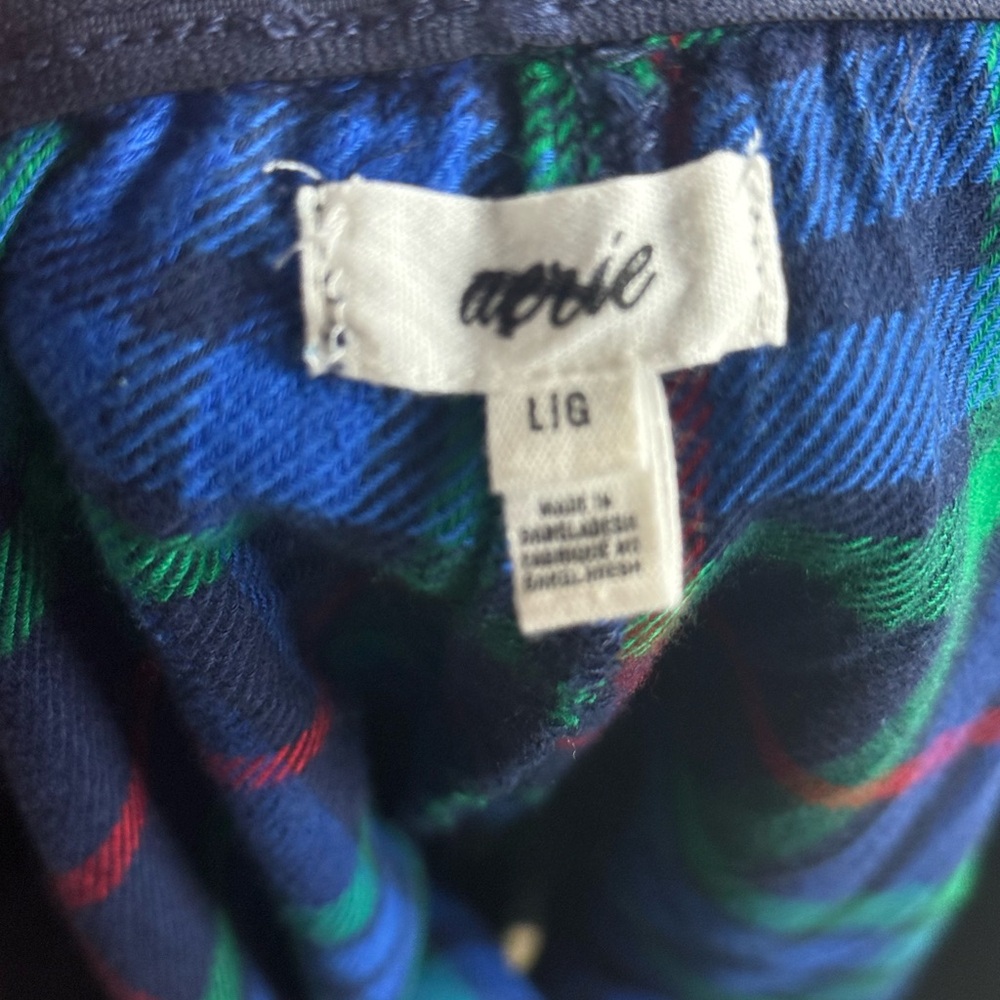 Aerie NWOT Boxer Style Plaid Sleep Shorts - Picture 3 of 3